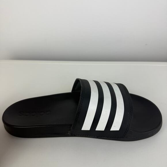 Adidas Unisex Adilette Comfort Casual Core Black/White Slide Sandals US 5M 7W - Picture 3 of 9
